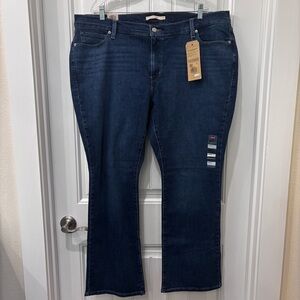 NWT Levi’s Women's Sculpt Blue Jeans Classic Bootcut Size 24W